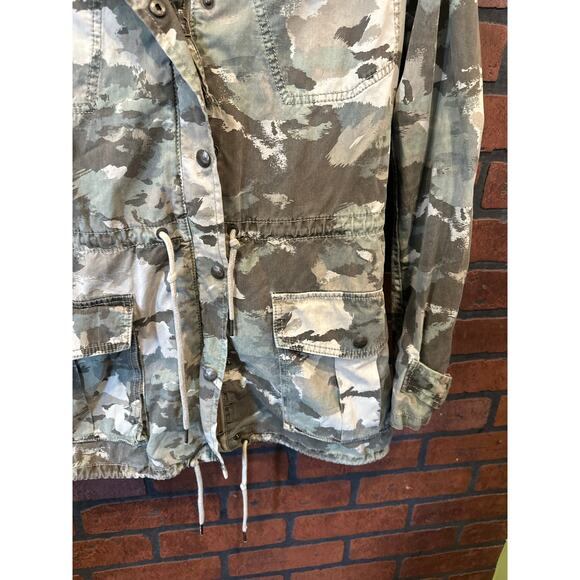 Talula jacket size XXS military style Camouflage faded coat Hooded zipup trooper - Picture 4 of 10